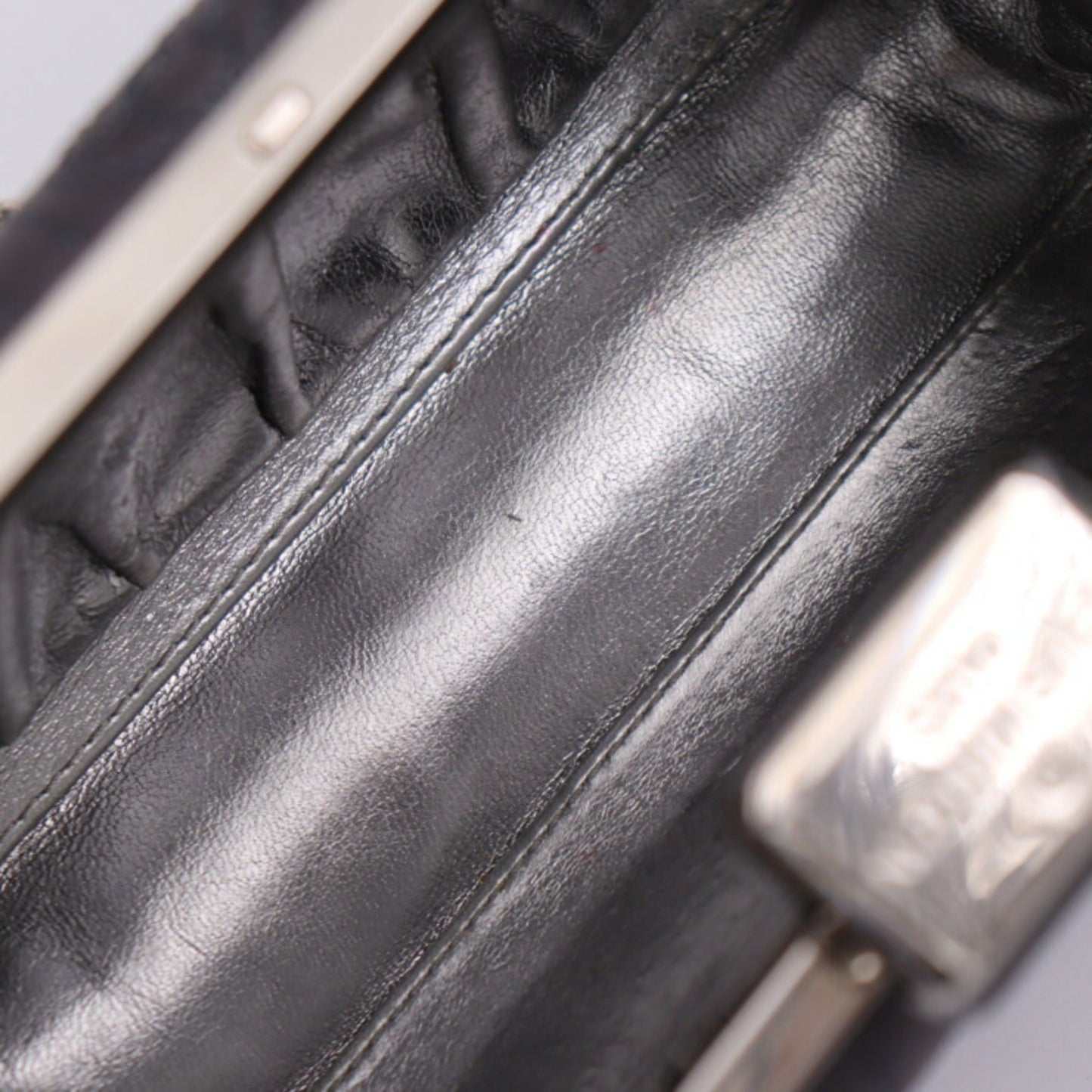 LOUIS VUITTON Minaudiere Clutch Bag M95802 Monogram Motard Gray Series Silver Metal Fittings 2WAY Chain Shoulder Clasp