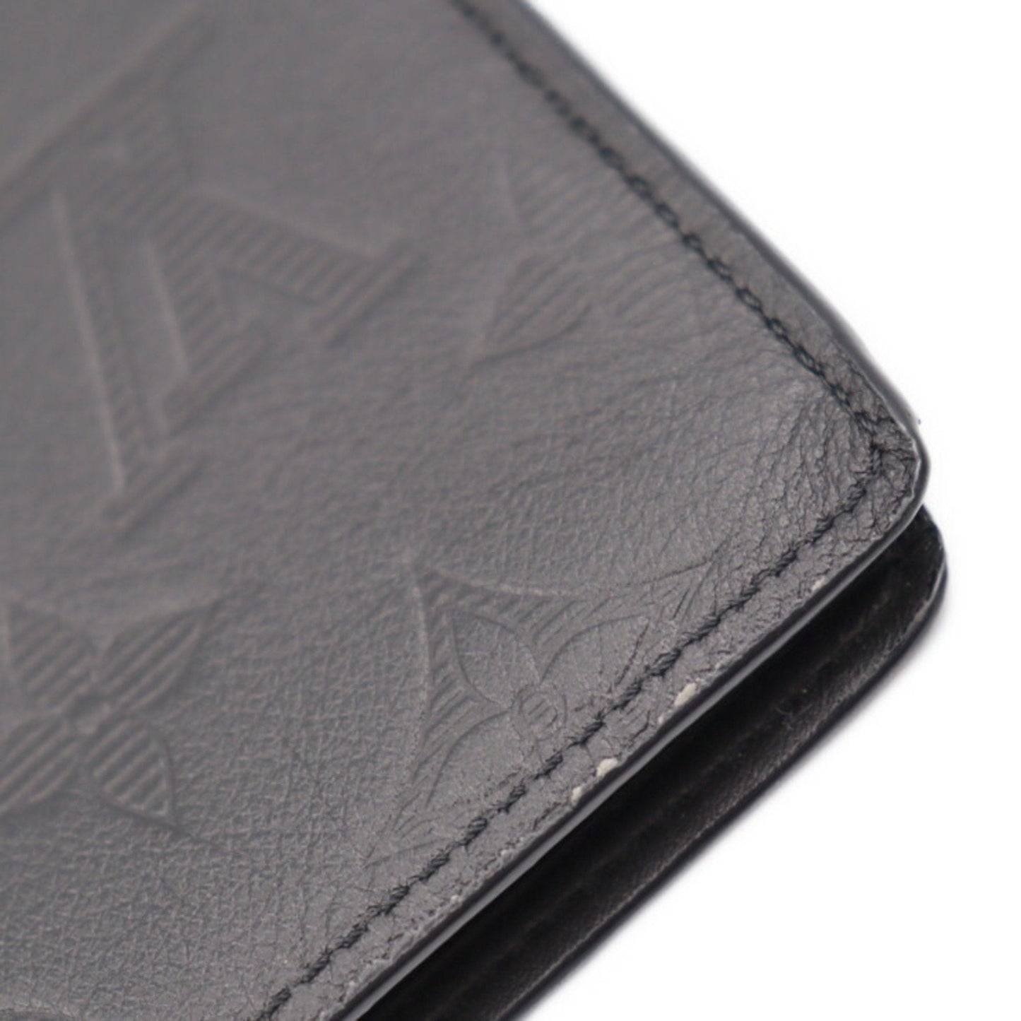 LOUIS VUITTON Portefeuille Multiple Bifold Wallet M62901 Monogram Shadow Noir Black