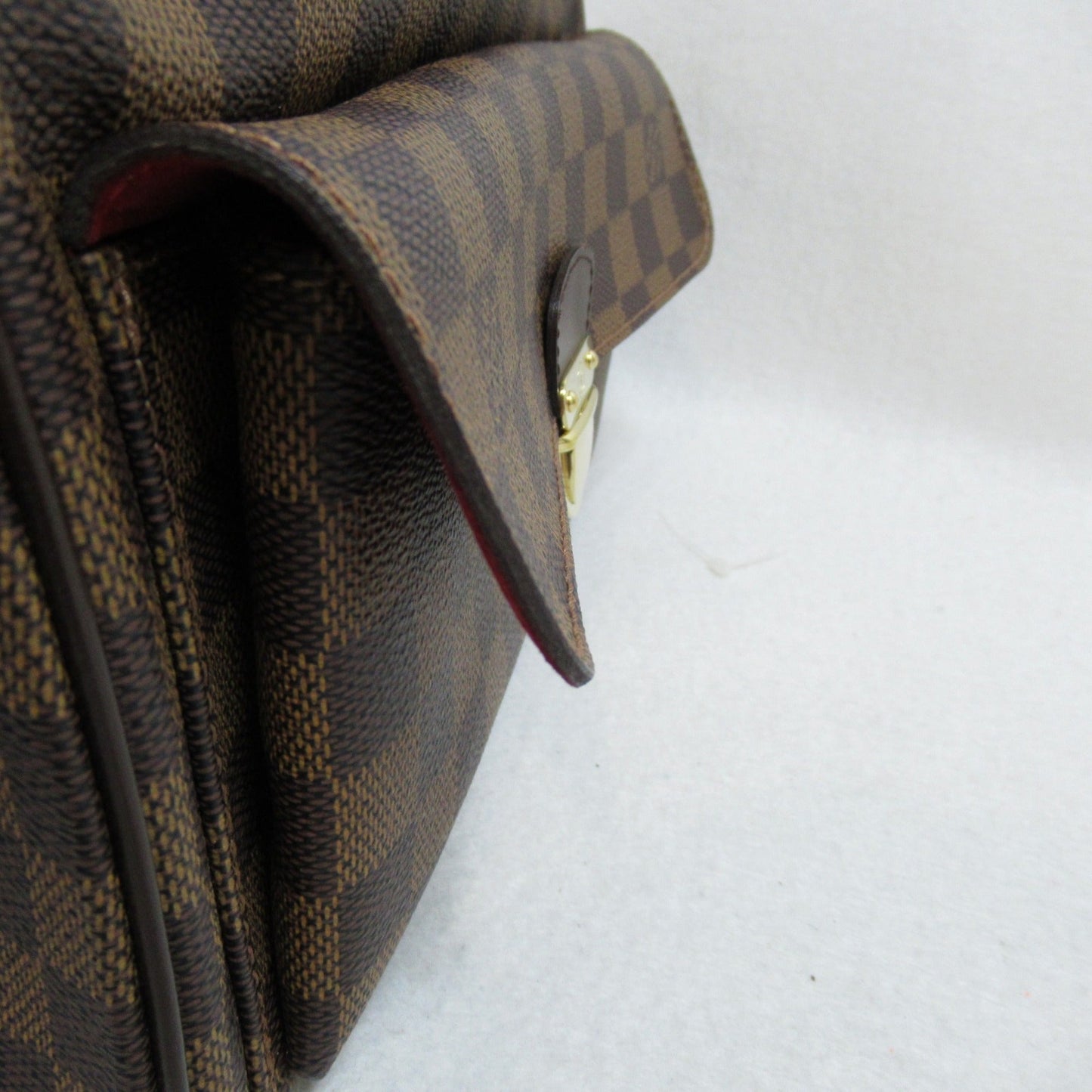 LOUIS VUITTON Ravello GM Shoulder Bag Brown Ebene Damier PVC coated canvas N60006
