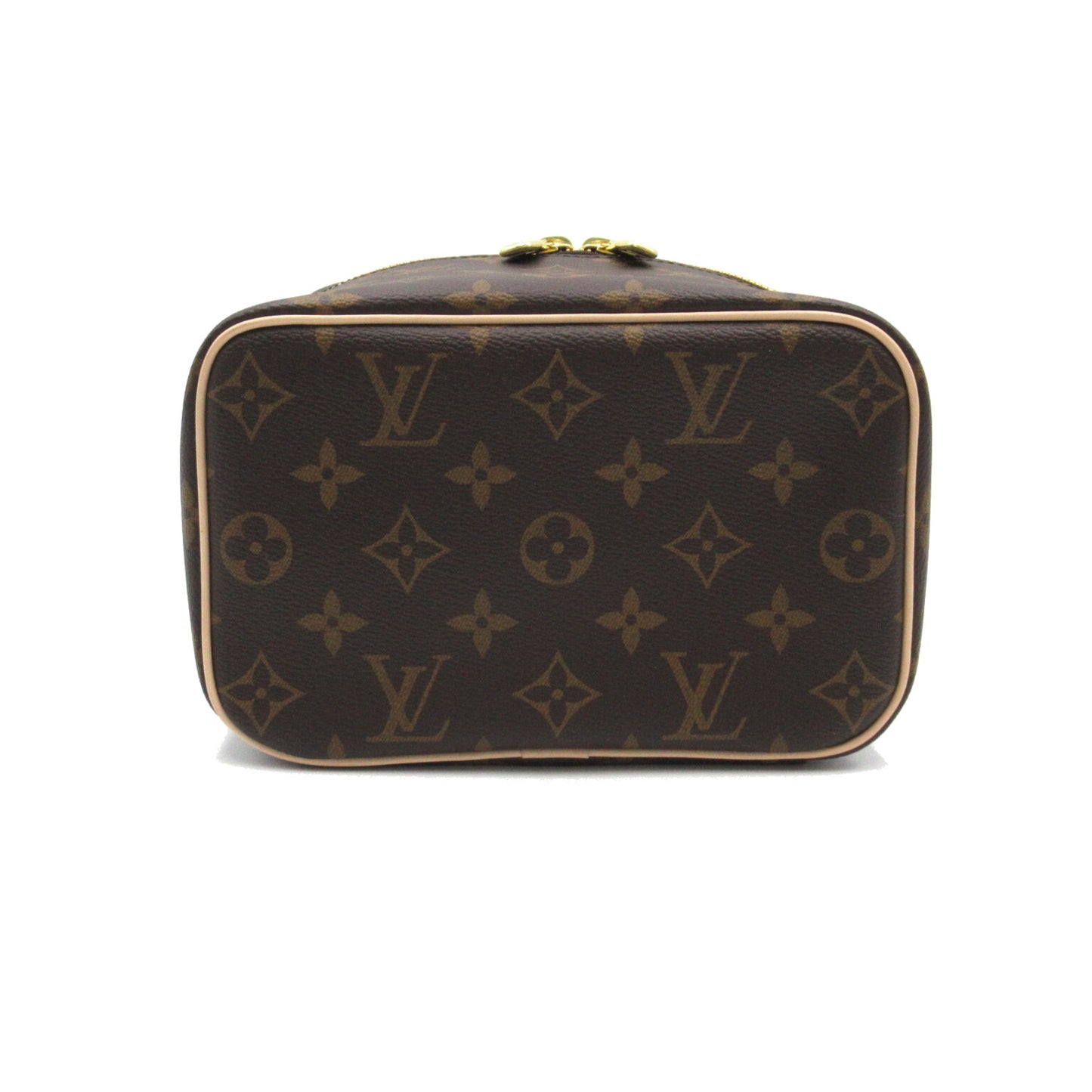LOUIS VUITTON Nice Mini Vanity Bag Brown Monogram PVC coated canvas M44495