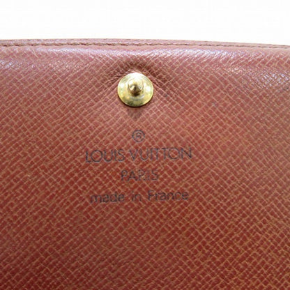 LOUIS VUITTON Monogram Portomonevier Tresor M61730 Bifold Wallet Unisex