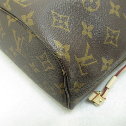 LOUIS VUITTON Never full PM Brown Pivoine Fuschia Monogram PVC coated canvas M41245