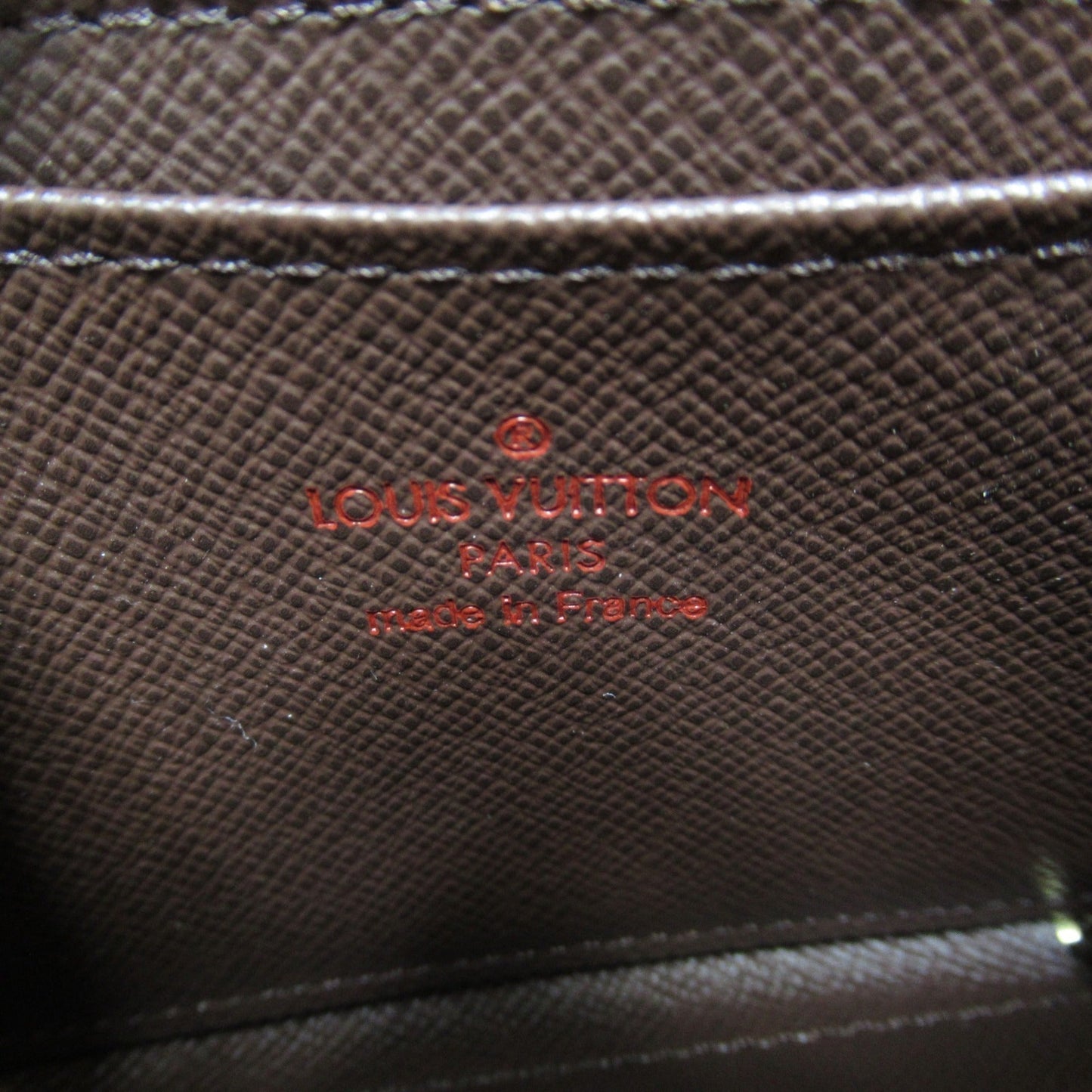LOUIS VUITTON Zippy coin purse Brown Ebene Damier PVC coated canvas N63070