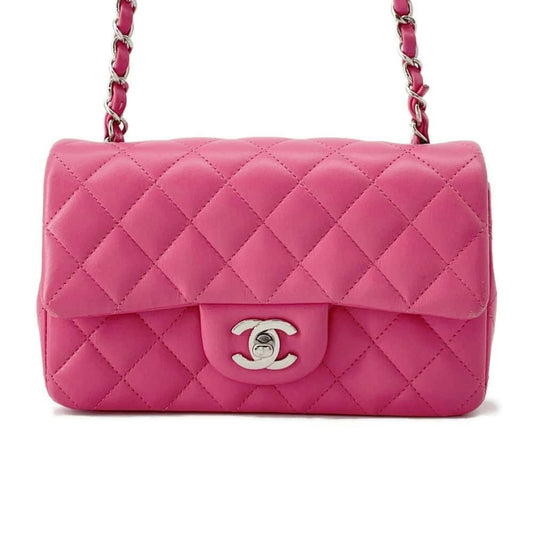 Chanel Chain Shoulder Bag Coco Mark Matelasse Lambskin A69900 CHANEL Flap