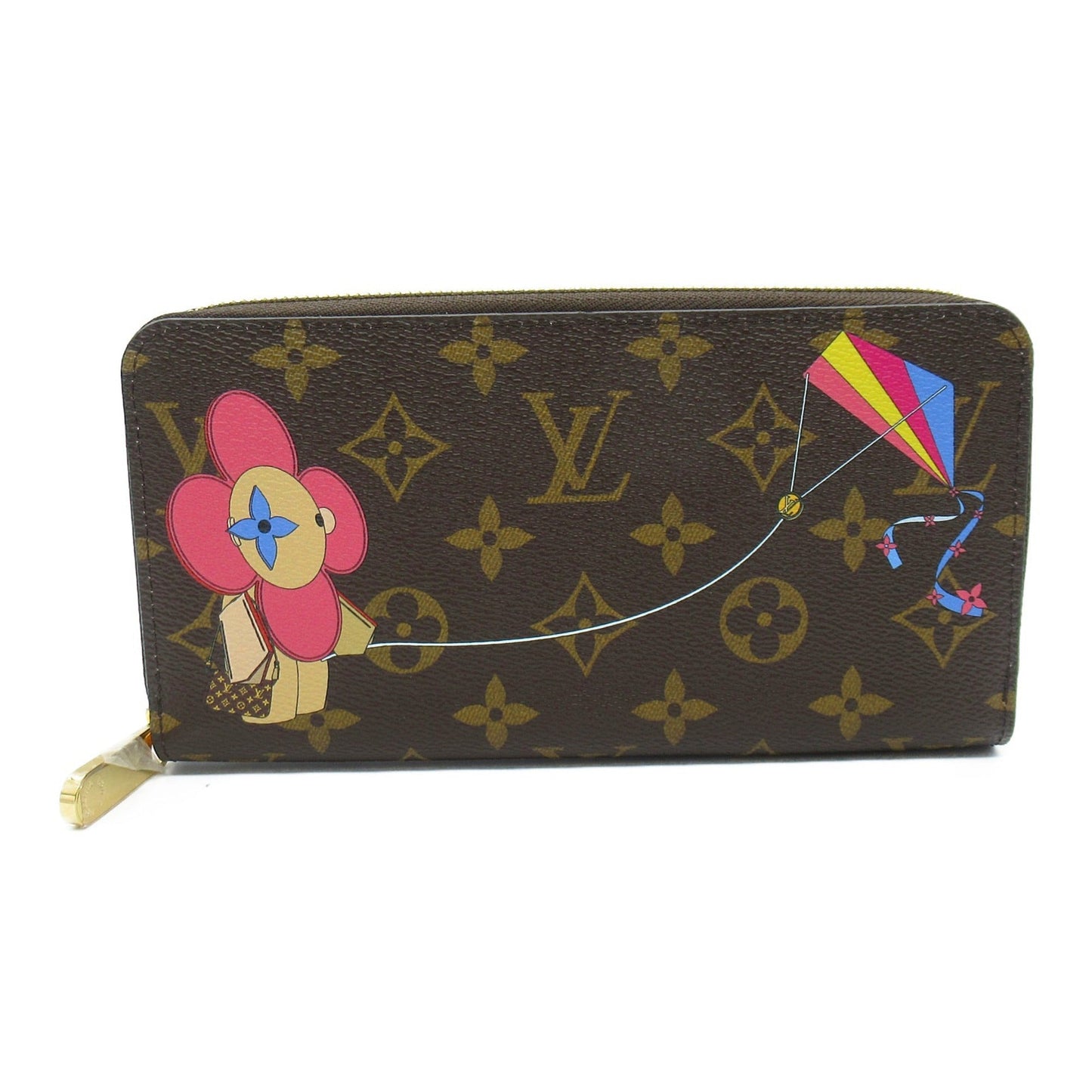LOUIS VUITTON Zippy Wallet Japan Only Brown Rose valerine PVC coated canvas Monogram Vivienne M69054