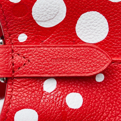 LOUIS VUITTON Neonoe BB x Yayoi Kusama Polka Dot Handbag Shoulder Bag M46413 Red White Leather Women's