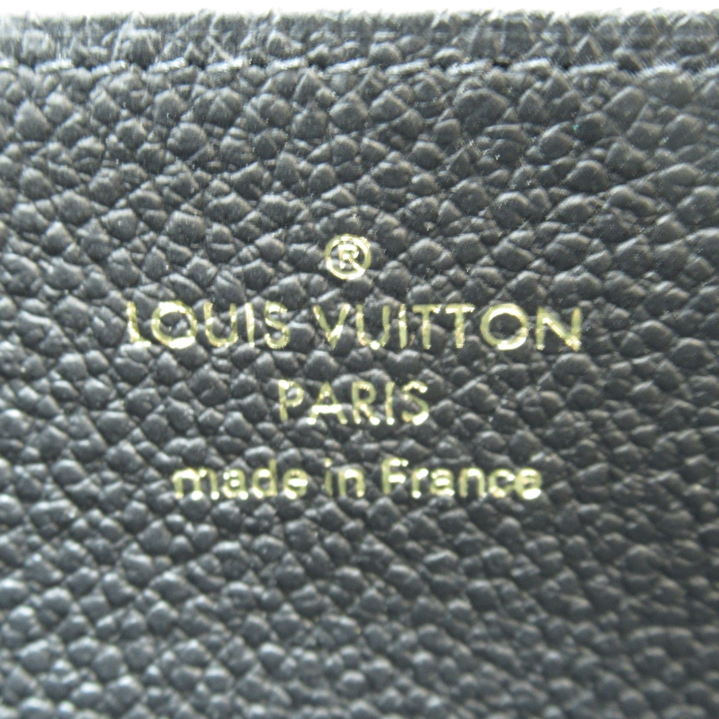LOUIS VUITTON Zippy wallet purse Black Black Monogram empreinte leather M61864