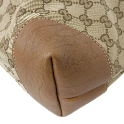 Gucci GG Canvas Handbag Tote Bag Brown 247237 213048