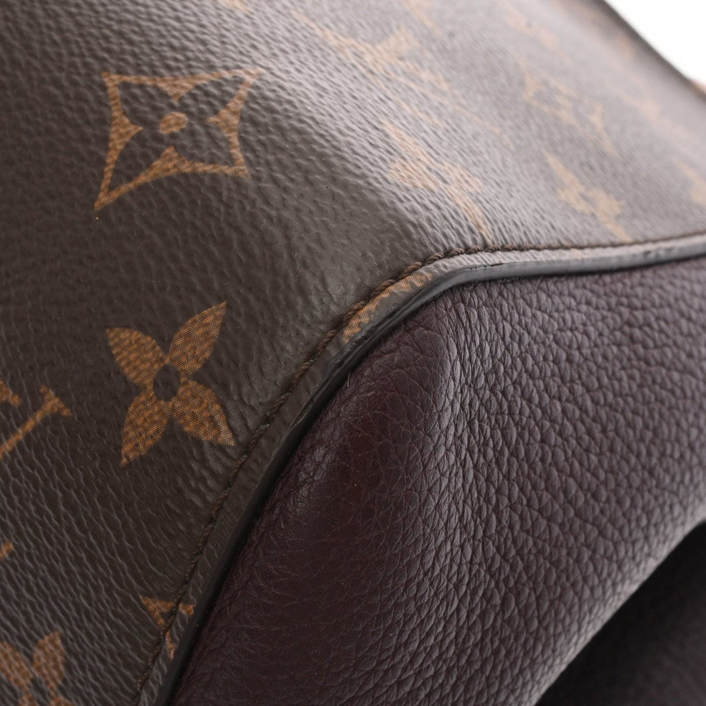 LOUIS VUITTON Monogram Fold Tote PM Noir Wine M45389 Women's Canvas Bag