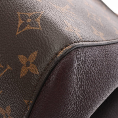 LOUIS VUITTON Monogram Fold Tote PM Noir Wine M45389 Women's Canvas Bag