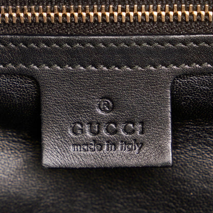 Gucci Horsebit Chain Shoulder Bag 295403 Black Leather Ladies