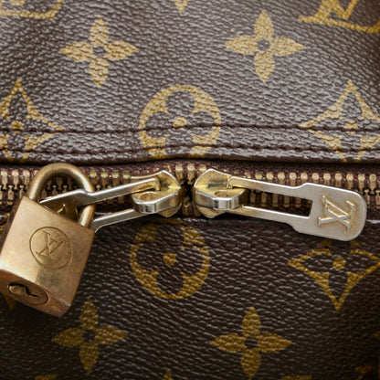 LOUIS VUITTON Monogram Keepall 50 Boston Bag M41426 Brown PVC Leather Ladies