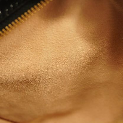 Gucci shoulder bag sherry 550618 suede black gold metal