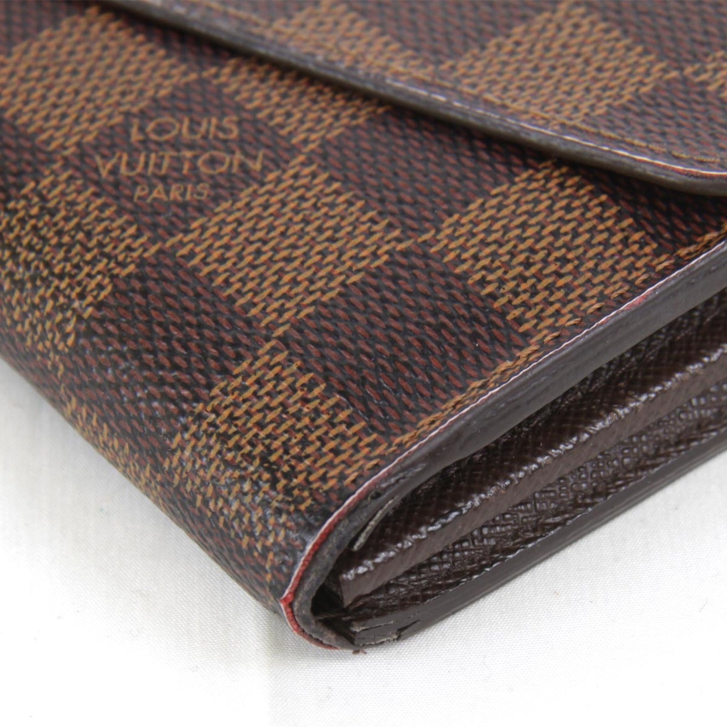 LOUIS VUITTON Portefeuille Sara N63209 Long Wallet Damier Canvas Women's