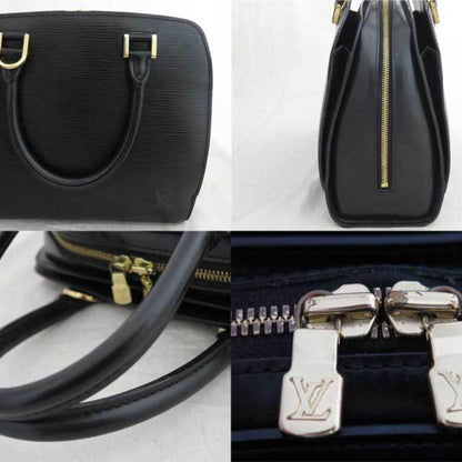 Louis Vuitton Bag Epi Ponneuf Black Leather Handbag Ladies M52052