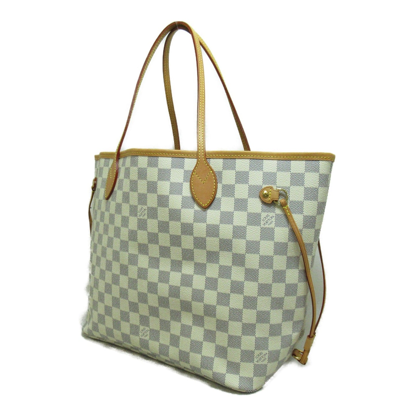 LOUIS VUITTON Neverfull MM Ivory Damier Azur PVC coated canvas N51107