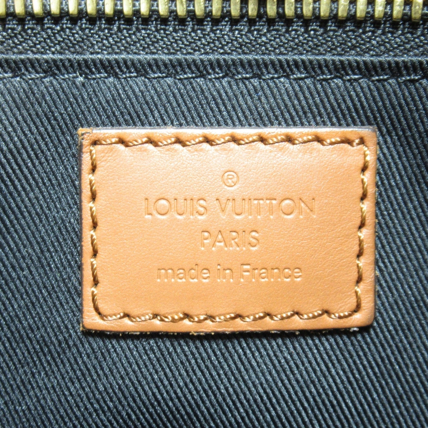 LOUIS VUITTON Hobo Dauphine MM Shoulder Bag Brown Black Monogram Reverse PVC coated canvas M45195