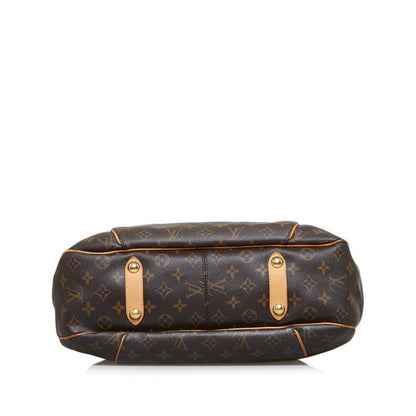 LOUIS VUITTON Monogram Galliera PM Shoulder Bag M56382 Brown PVC Leather Ladies
