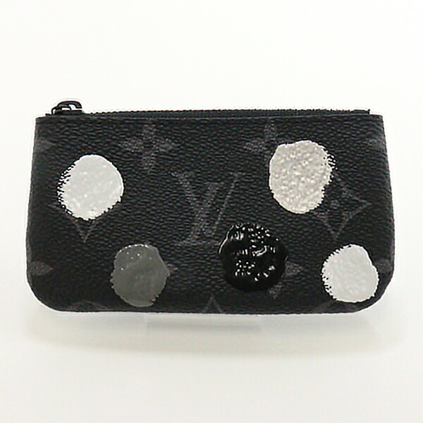 LOUIS VUITTON Yayoi Kusama Collaboration Coin Case Key Pouch Black Dot Pattern