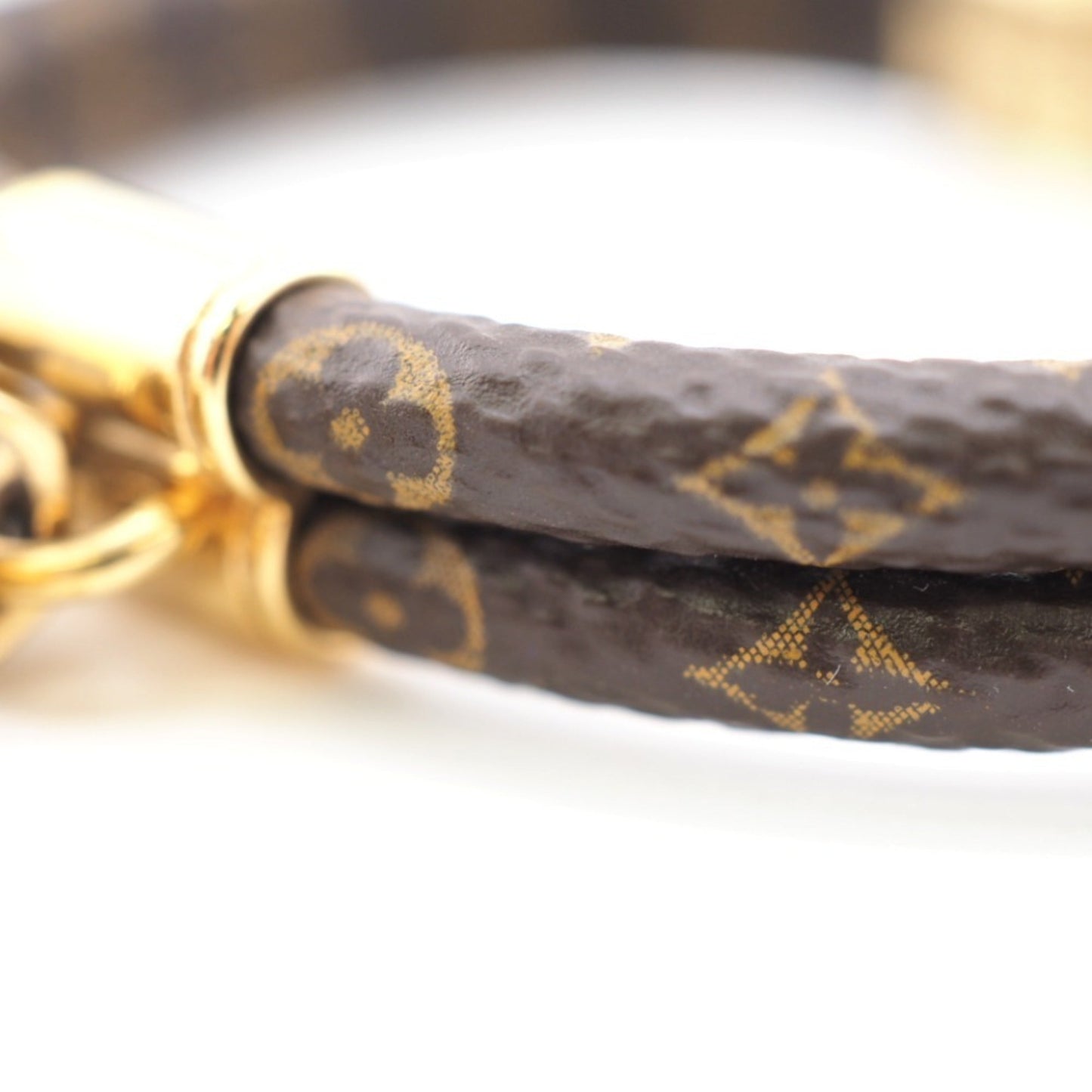 LOUIS VUITTON M6640F Bracelet Keep It Twice Monogram Brown Women's