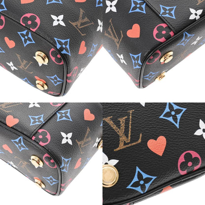 LOUIS VUITTON Monogram Game On Vanity PM Noir M57482 Women's Canvas Bag