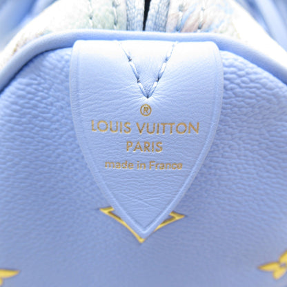LOUIS VUITTON van gogh speedy 30 Blue PVC coated canvas Masters collection M43314