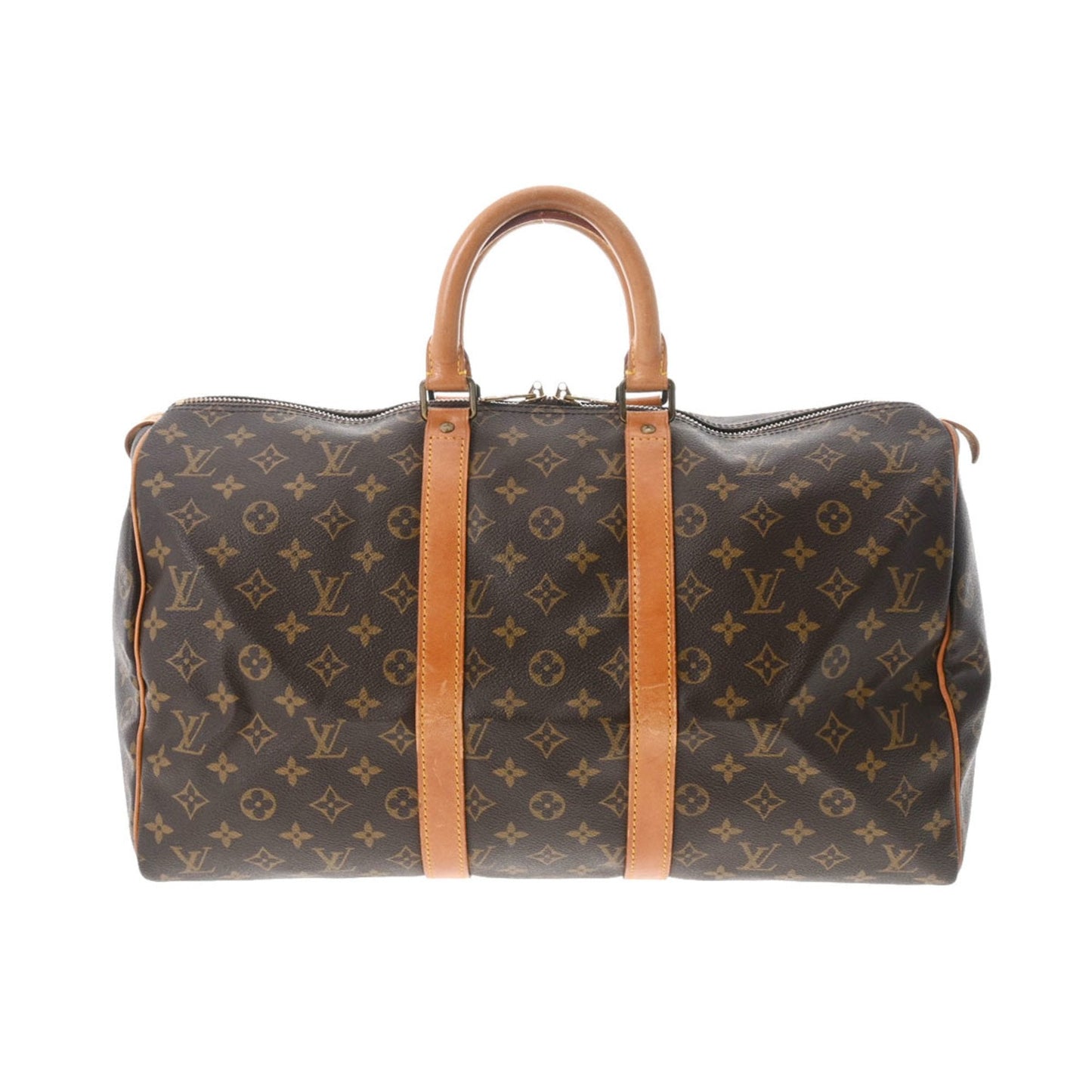LOUIS VUITTON Monogram Keepall 45 Brown M41428 Women's Canvas Boston Bag