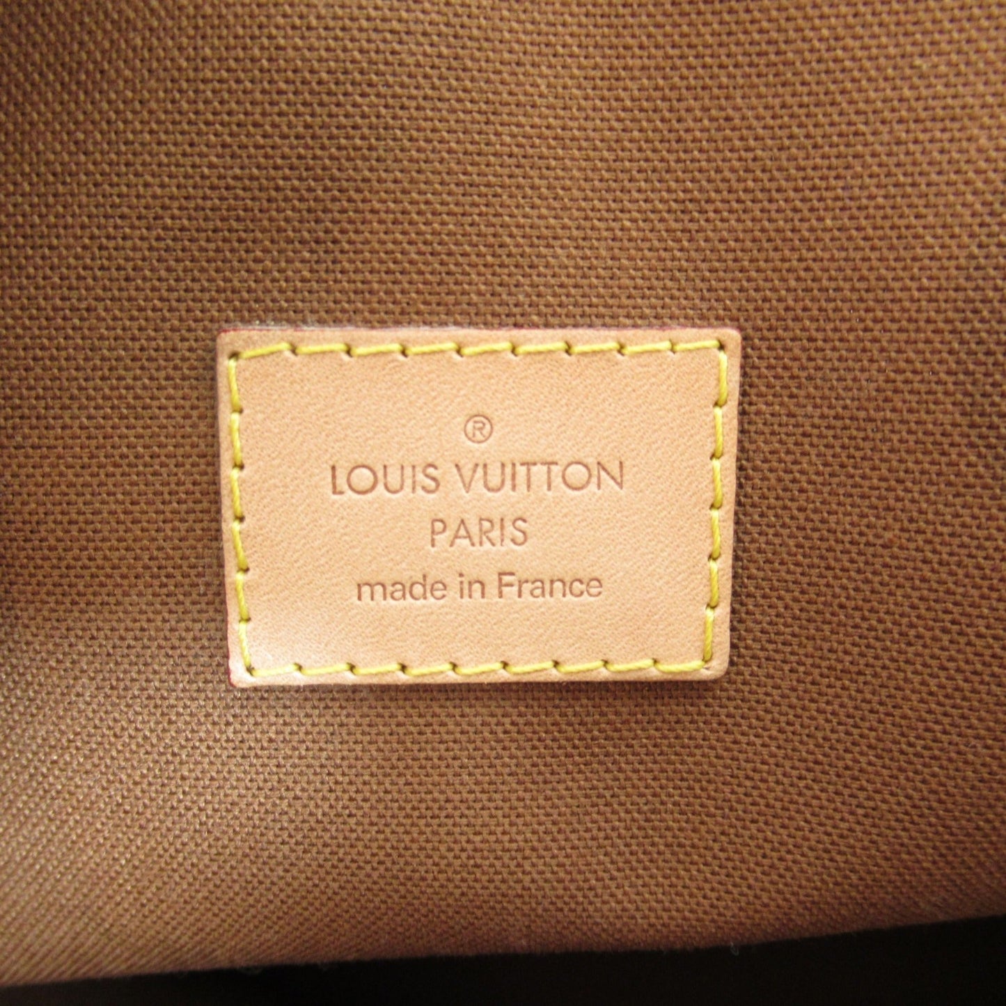 LOUIS VUITTON Lockit Horizontal Handbag Brown Monogram PVC coated canvas M40104