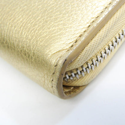 LOUIS VUITTON Zippy Lock Me Japan Limited M63816 Women's Calf Leather Long Wallet [bi-fold] Gold