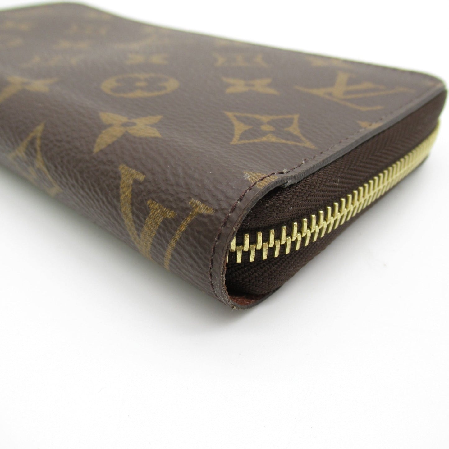 LOUIS VUITTON Zippy Wallet Round Long Wallet Brown Monogram PVC coated canvas M42616