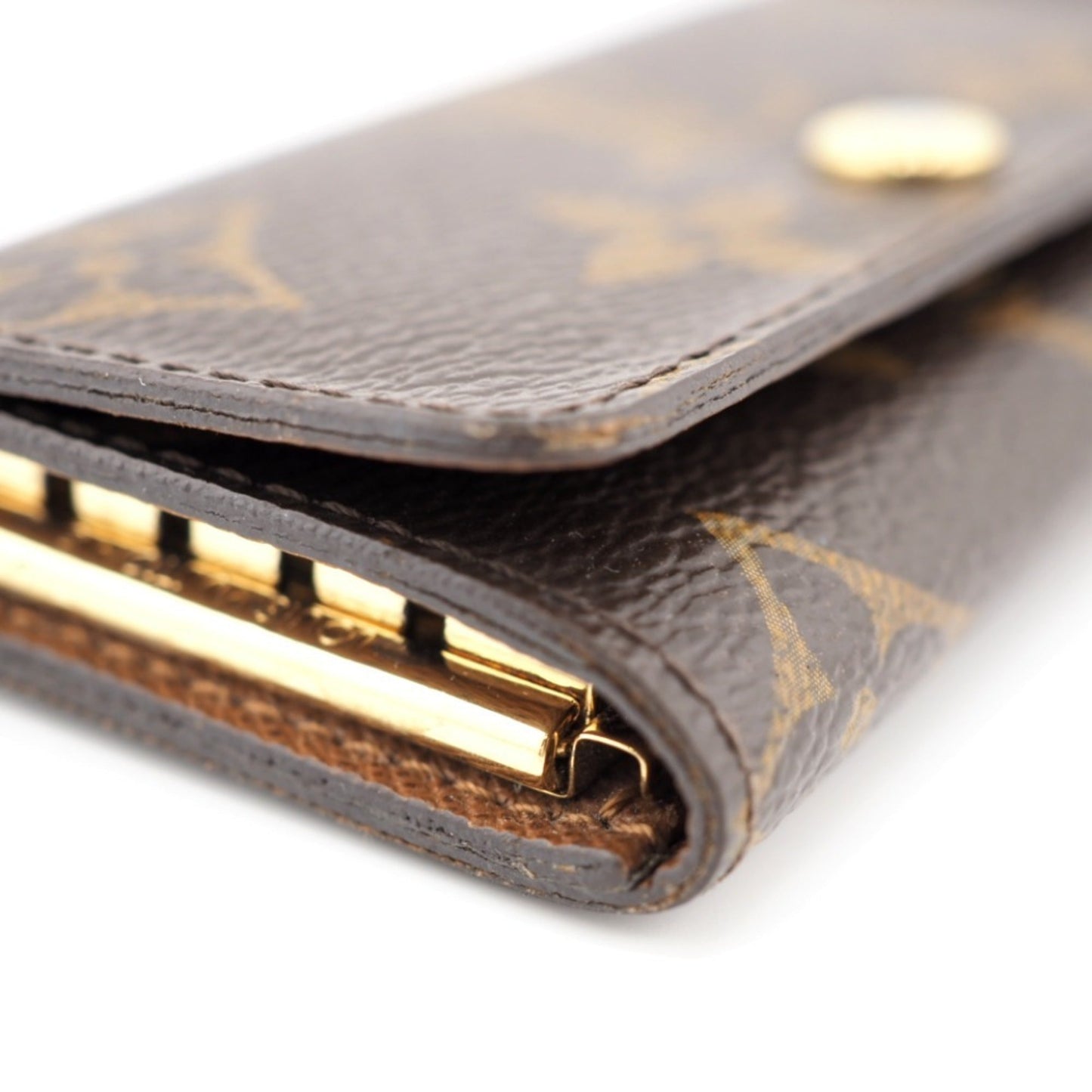 LOUIS VUITTON M69517 Multicle 4 Monogram Key Case Brown Unisex