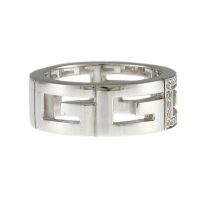 Gucci Multiple Ring No. 11.5 18K K18 White Gold Diamond Women's