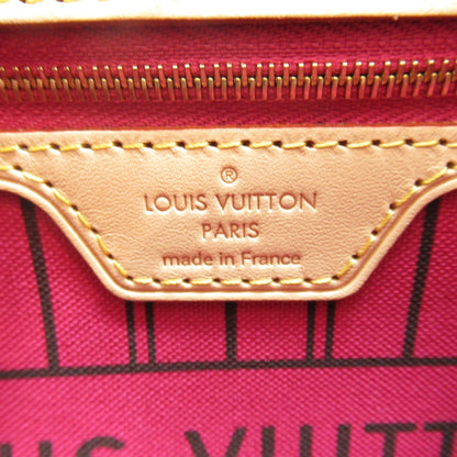 LOUIS VUITTON Never full PM Brown Pivoine Fuschia Monogram PVC coated canvas M41245