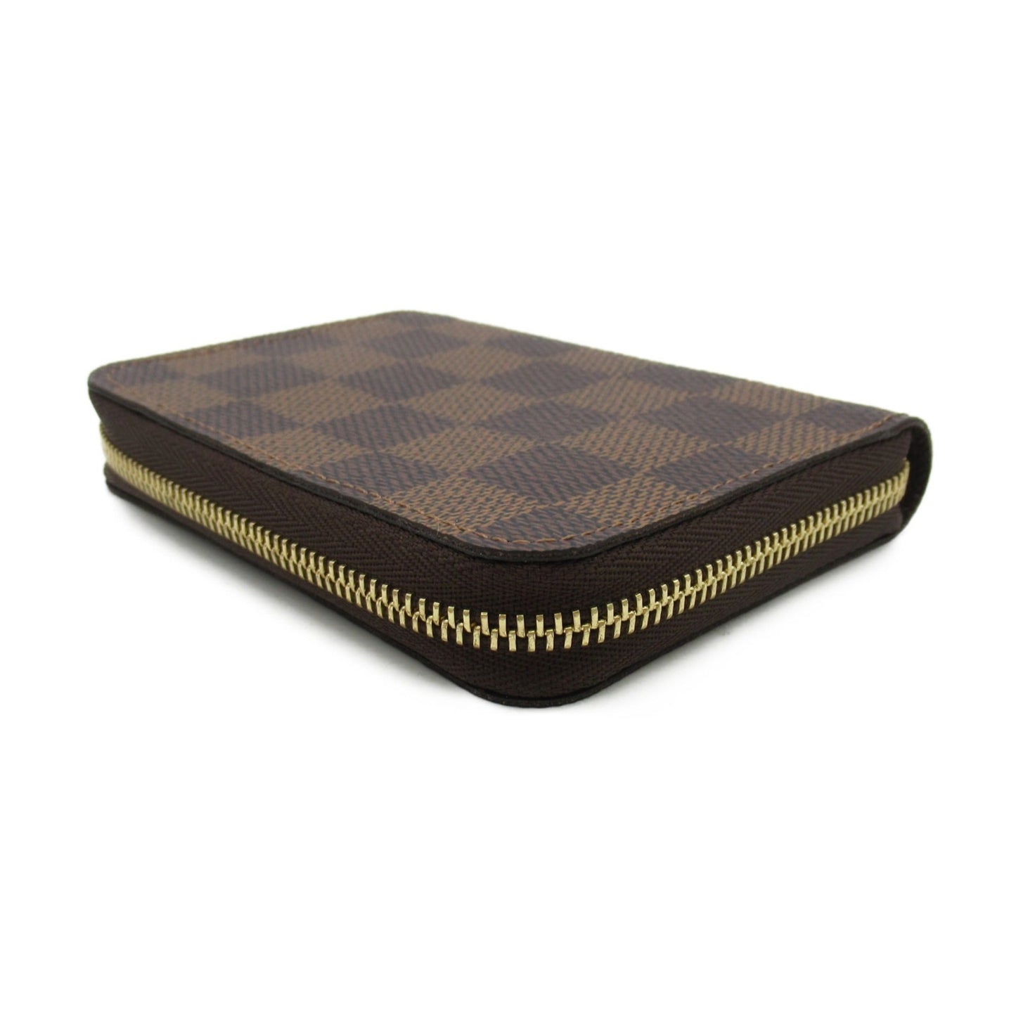 LOUIS VUITTON Zippy Coin Purse Coin Pocket Brown Ebene Damier PVC coated canvas N63070