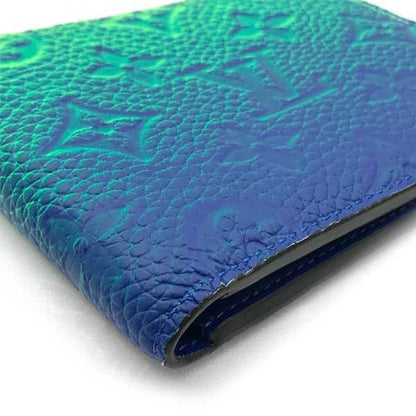 LOUIS VUITTON Portofeuil Slender NM Wallet Long Monogram Neon Color Blue x Green Men Women M81242