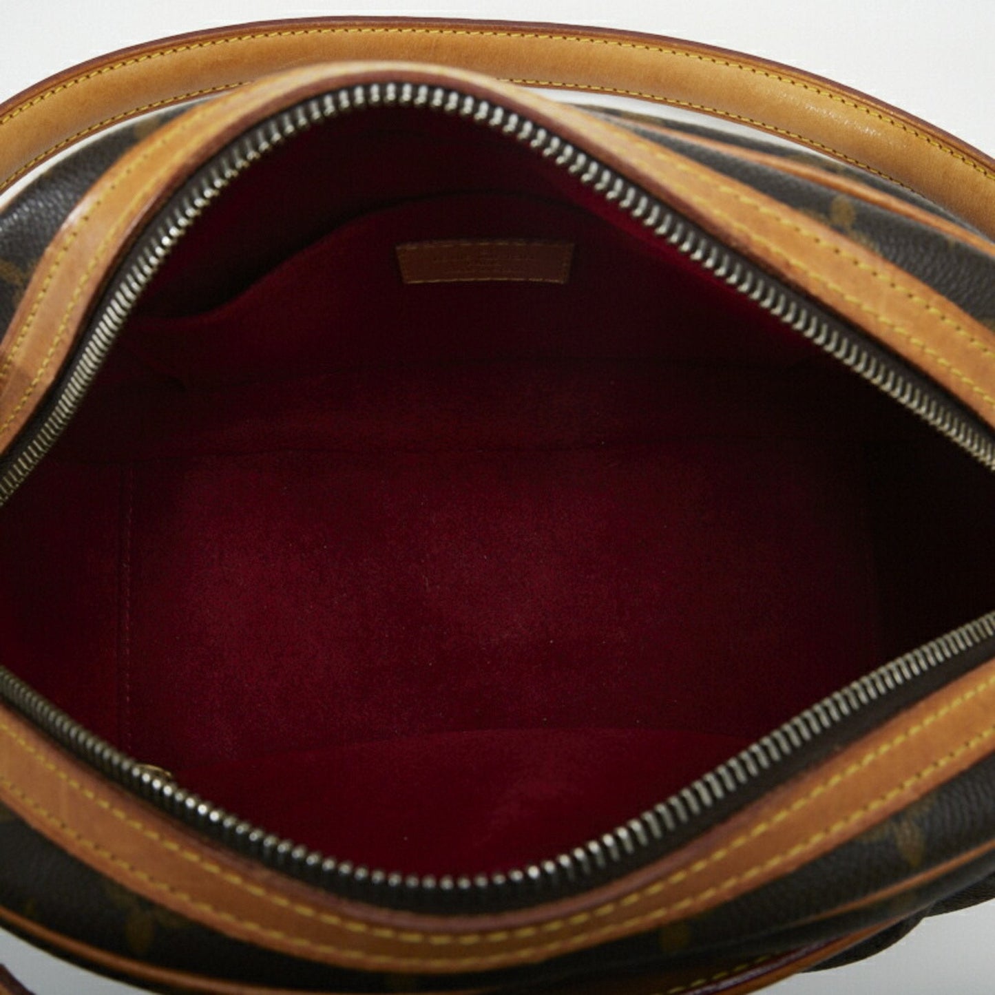 LOUIS VUITTON Monogram Clara Handbag M40057 Brown PVC Leather Ladies