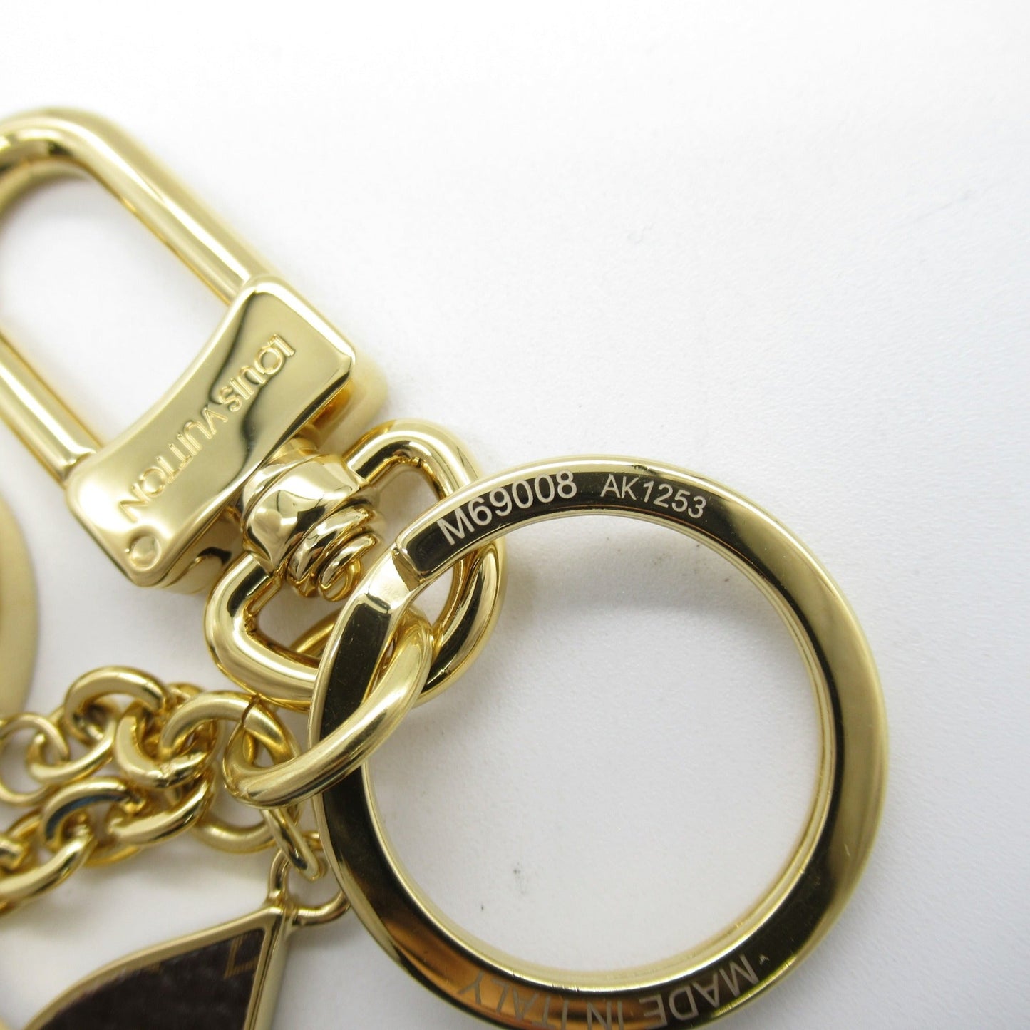 LOUIS VUITTON key ring Gold Gold Plated M69008