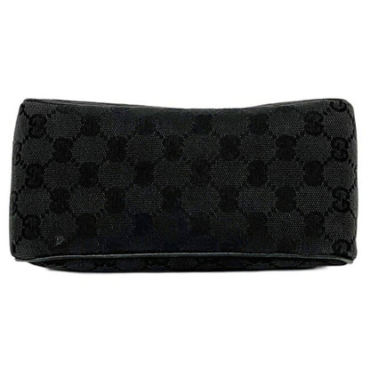 Gucci Handbag Black 106644 Canvas Leather GUCCI Women's Bag GG