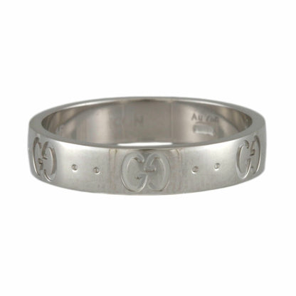 Gucci Icon Ring No. 14 18K K18 White Gold Women's