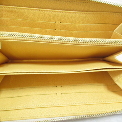 LOUIS VUITTON Illustre Zippy Wallet Round Long Wallet Ivory Damier Azur PVC coated canvas N63006