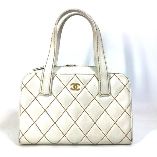 Chanel CC Mark bag   Mini Duffle Bag Shoulder Bag Hand Bag White
