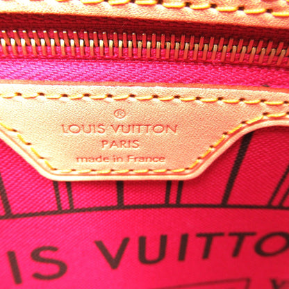 LOUIS VUITTON Never full PM Brown Fuchsia Monogram PVC coated canvas M41245