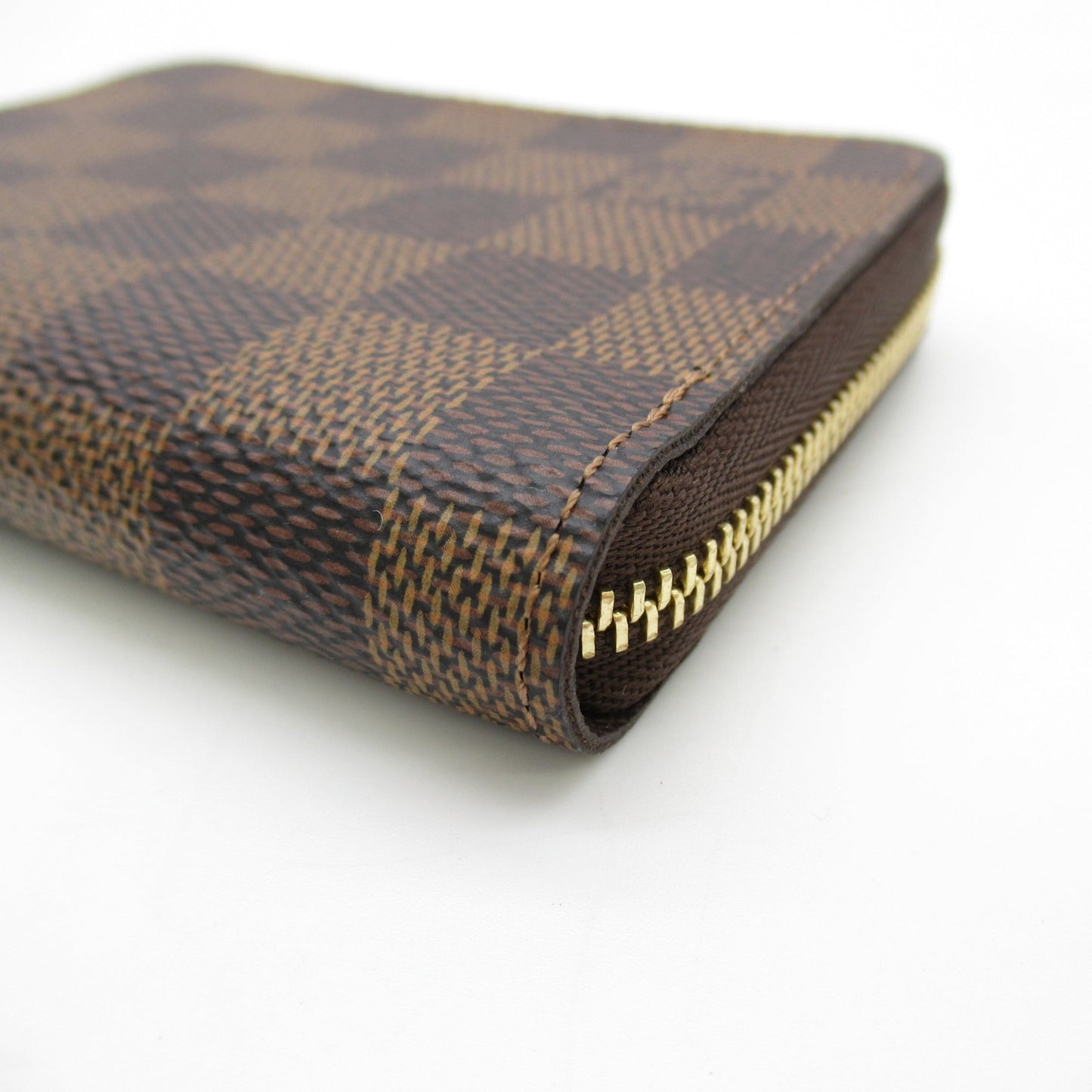LOUIS VUITTON Zippy Coin Purse Coin Pocket Brown Ebene Damier PVC coated canvas N63070