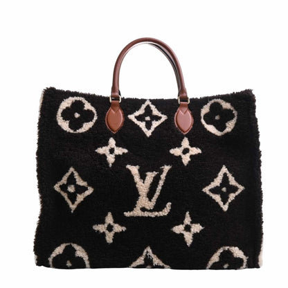 LOUIS VUITTON Monogram Teddy On the Go GM Handbag M55420 Brown/Ivory Women's