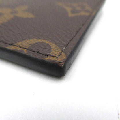 LOUIS VUITTON Coin card holder Brown Green Monogram macassar PVC coated canvas M81627