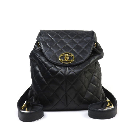 CHANEL Chanel Matelasse Circle Coco Mark Backpack