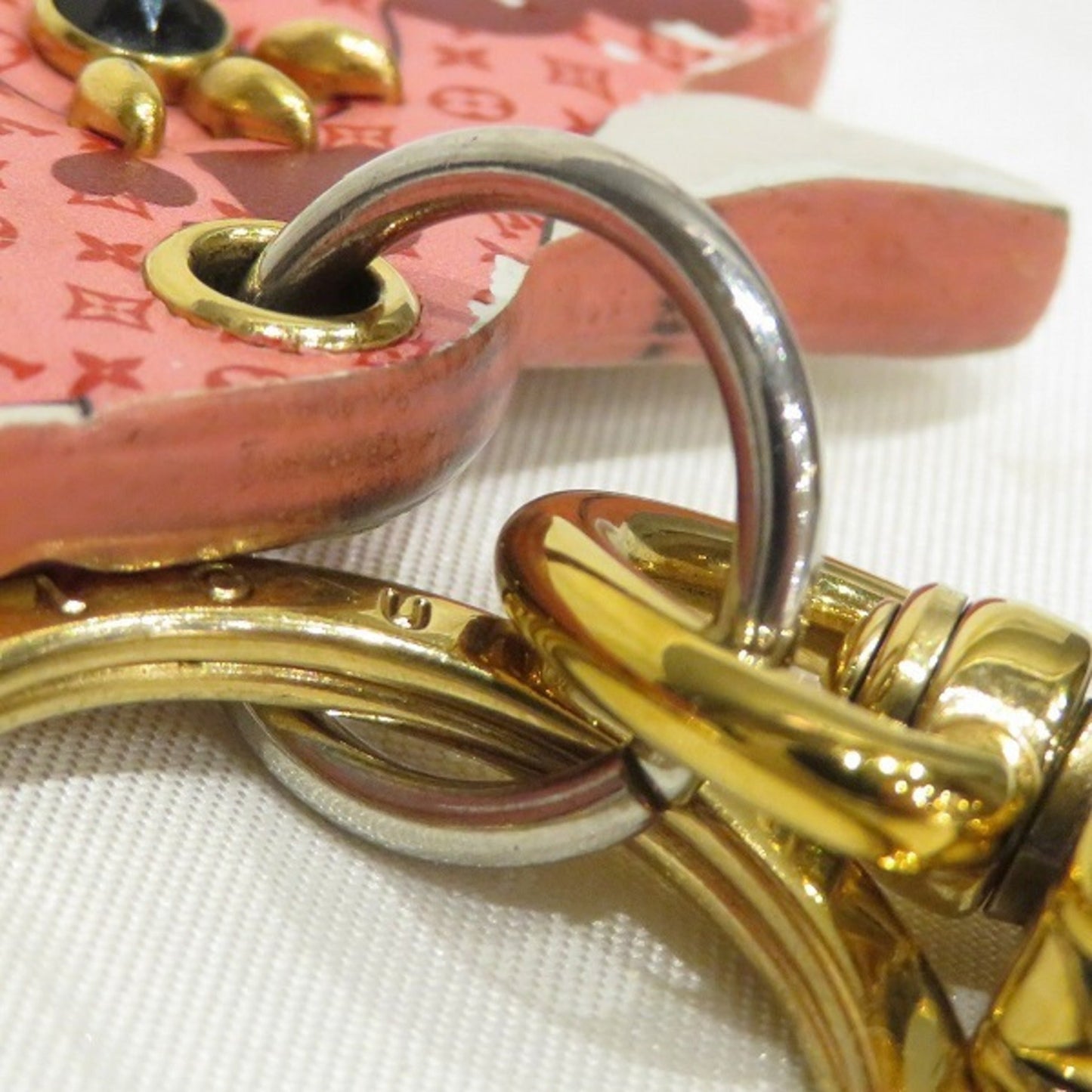 LOUIS VUITTON Monogram Porto Cle LV Rodeo M80243 Charm Brand Accessory Key Ring Keychain Ladies
