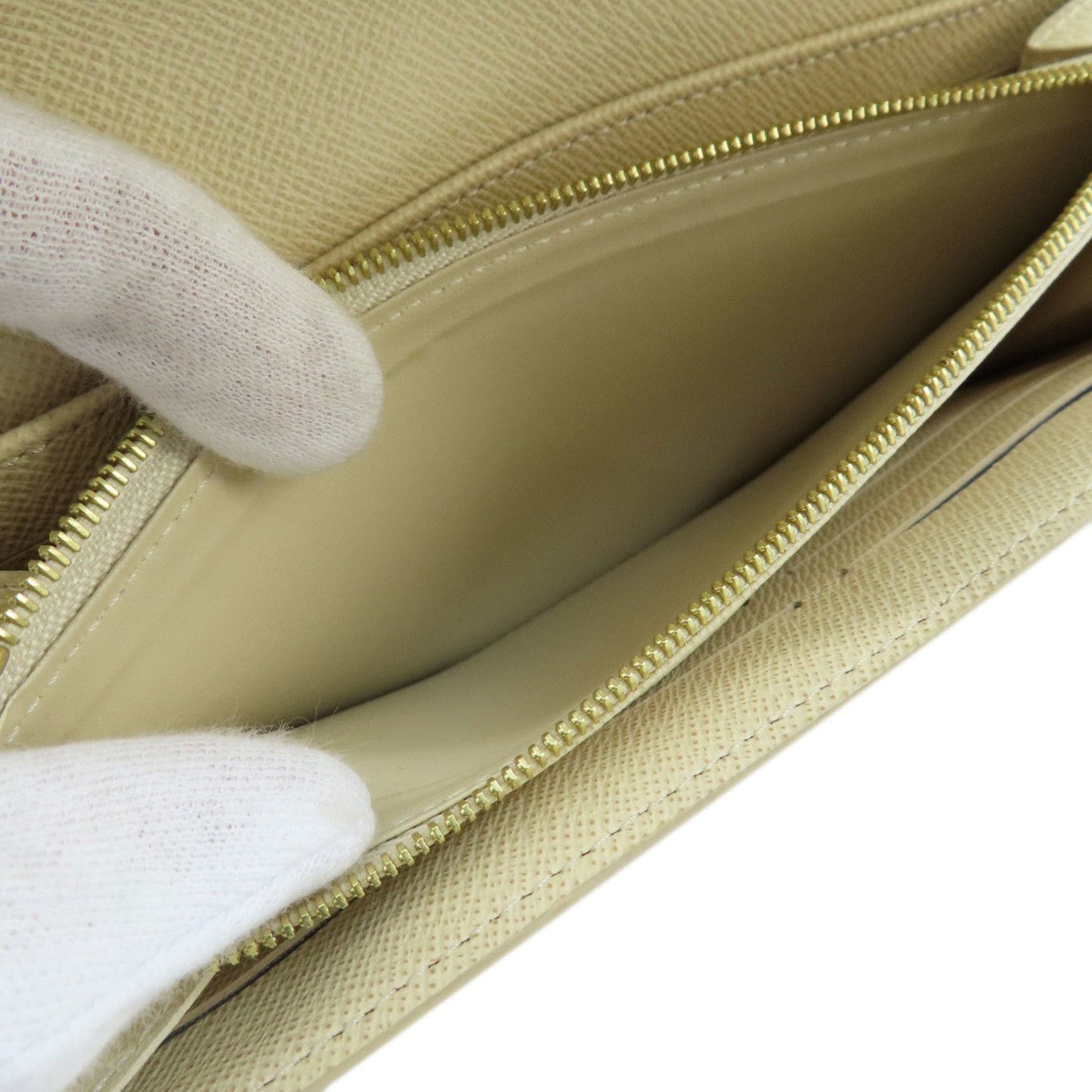LOUIS VUITTON N63208 Portefeuille Sarah Damier Azur Long Wallet Canvas Women's