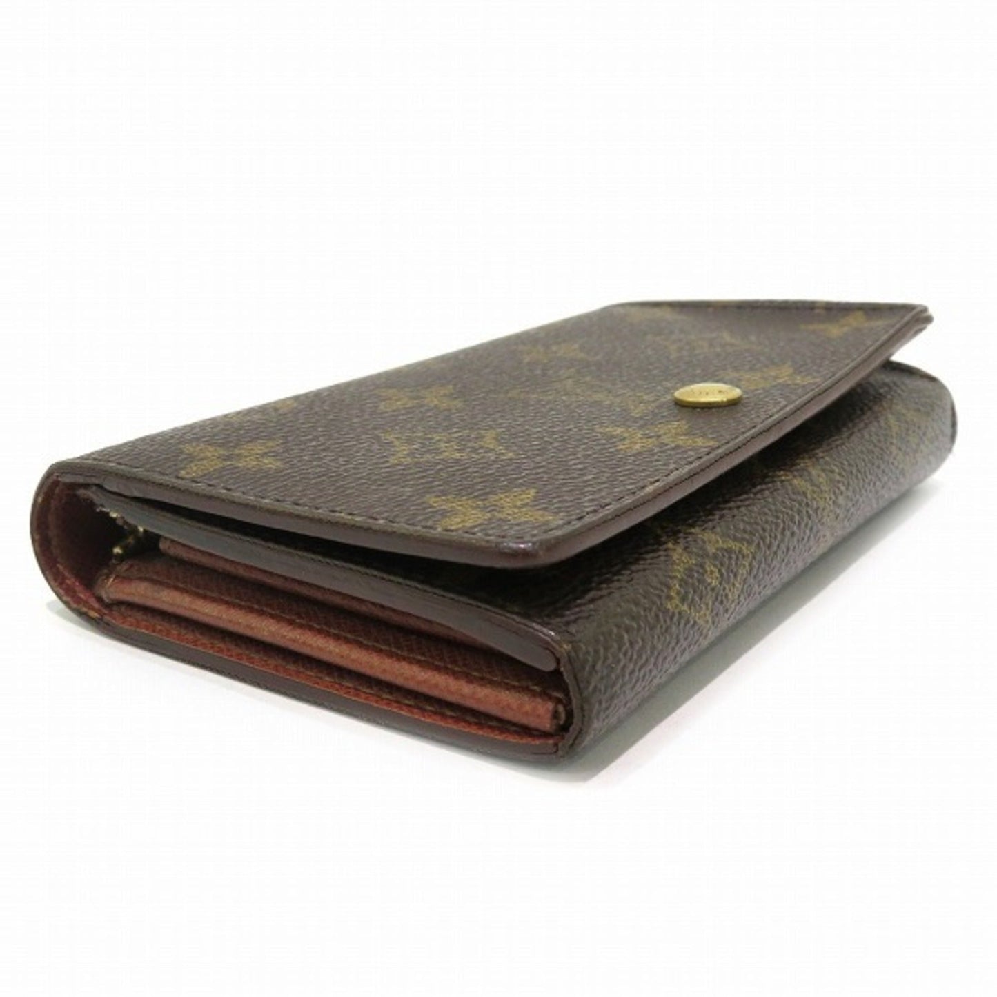 LOUIS VUITTON Monogram Portomonevier Tresor M61730 Bifold Wallet Unisex