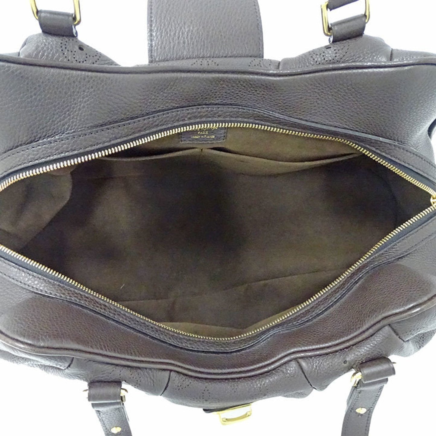 LOUIS VUITTON Mahina Women's Shoulder Bag Tote Lunar GM Chocolat Dark Brown M95969